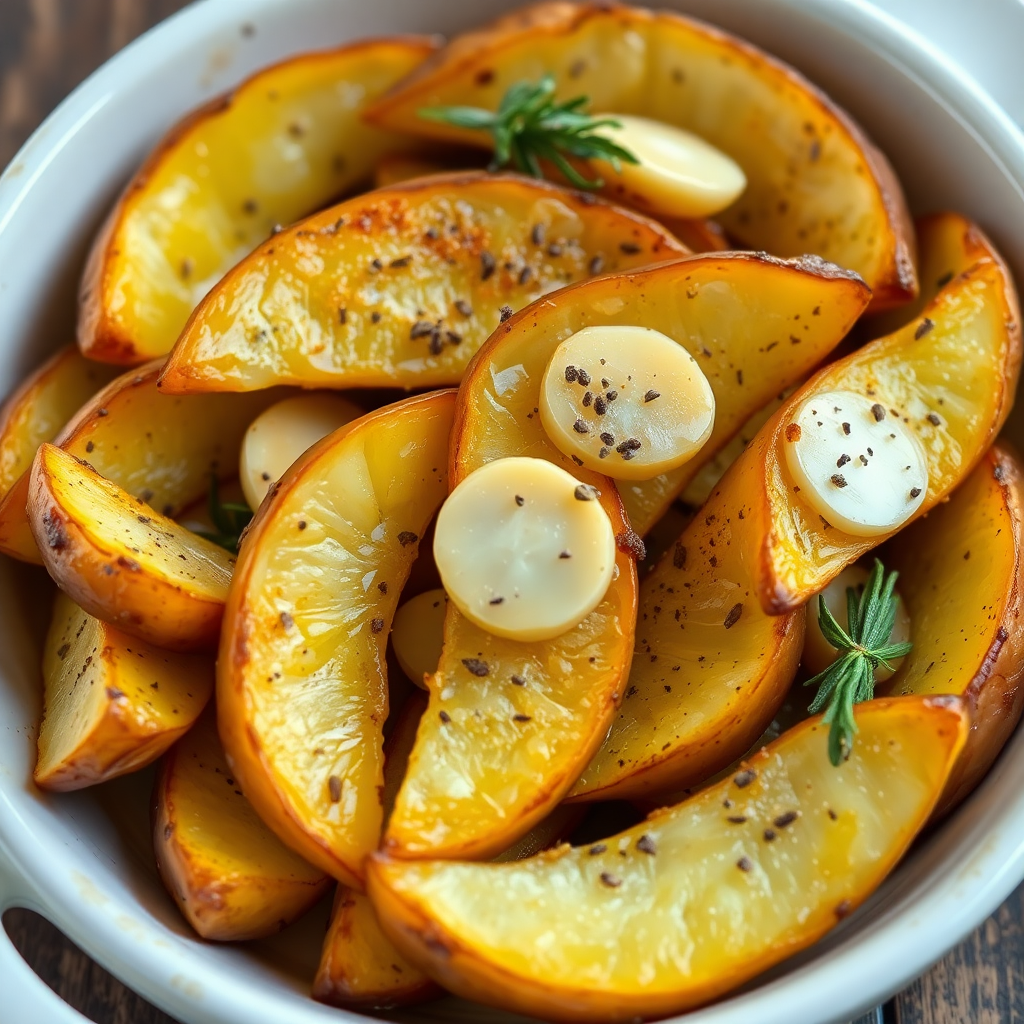 Soul Soothing Garlic Herb Roasted Potatoes