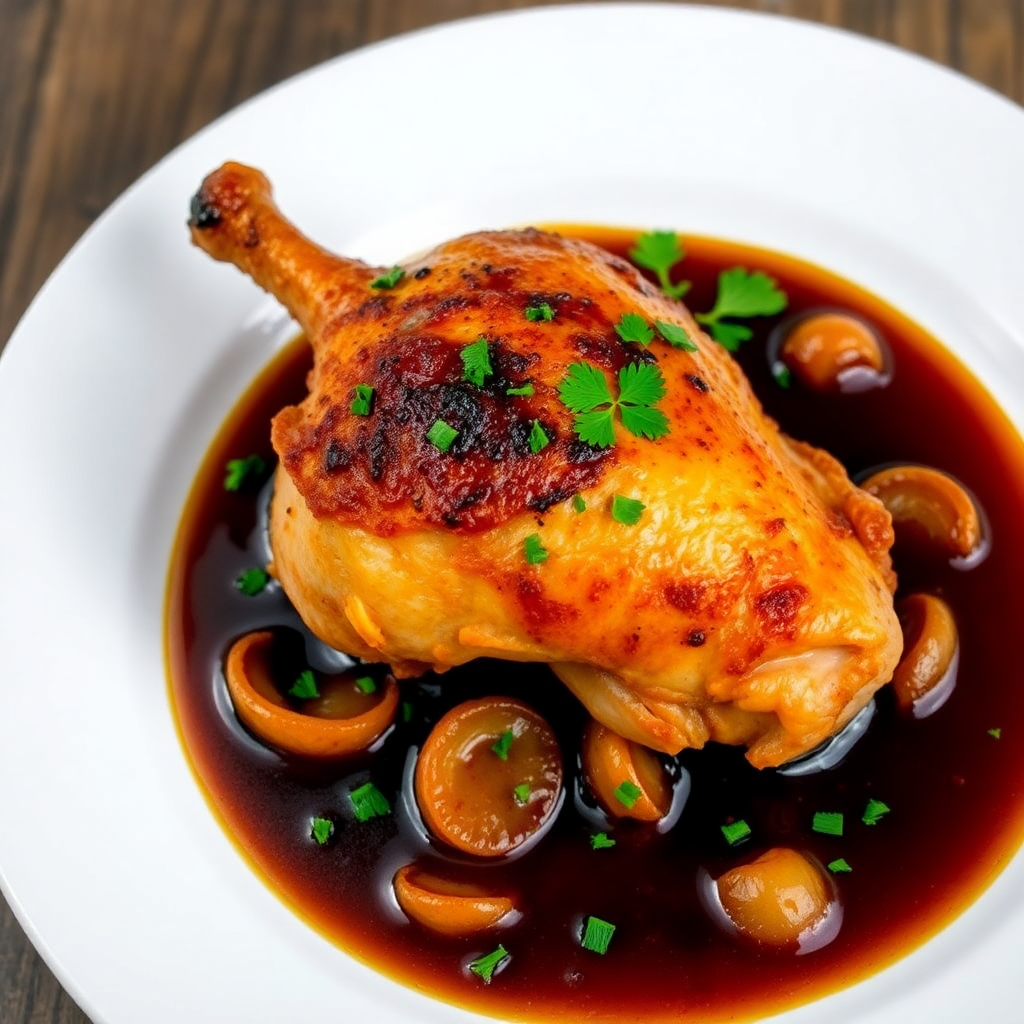 Beer-Braised Chicken Thigh