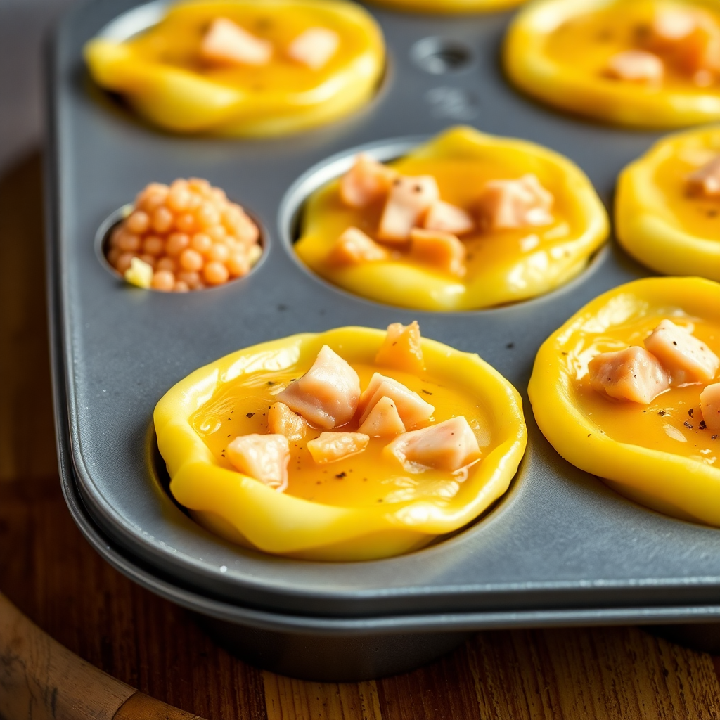 Tuna and Soy Sauce Egg Bites