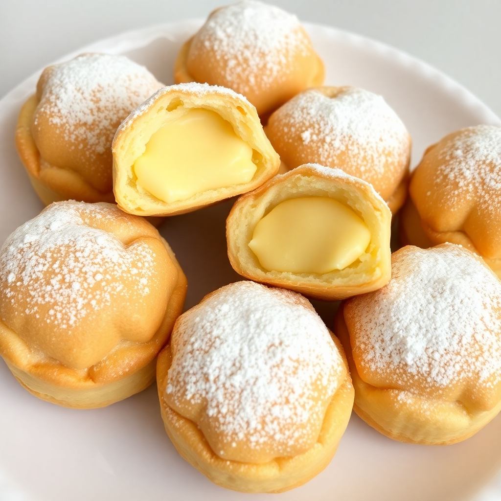 Japanese Cream Puff (Choux Pastry) Made with Airfryer