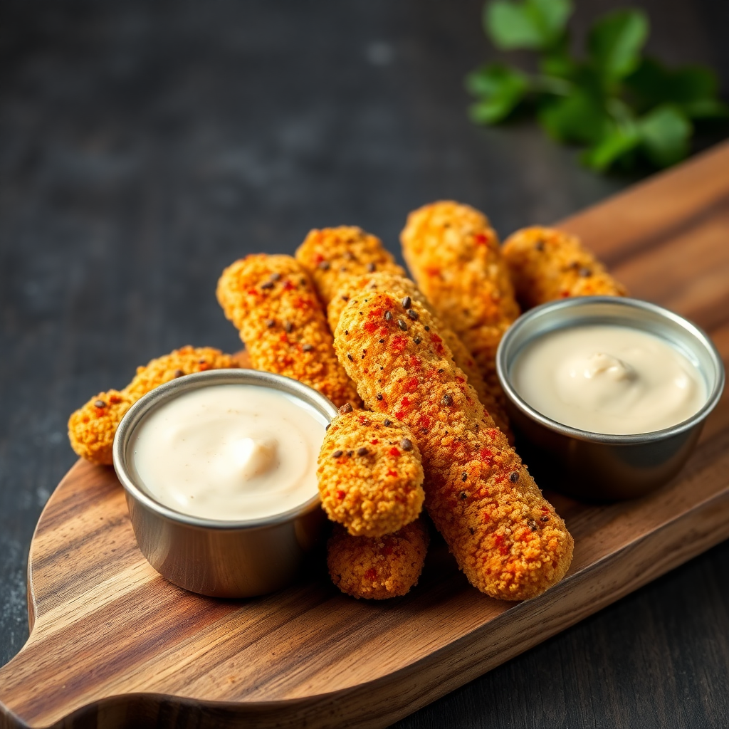Spiced Mozzarella Sticks with Mekelesha and Berbere