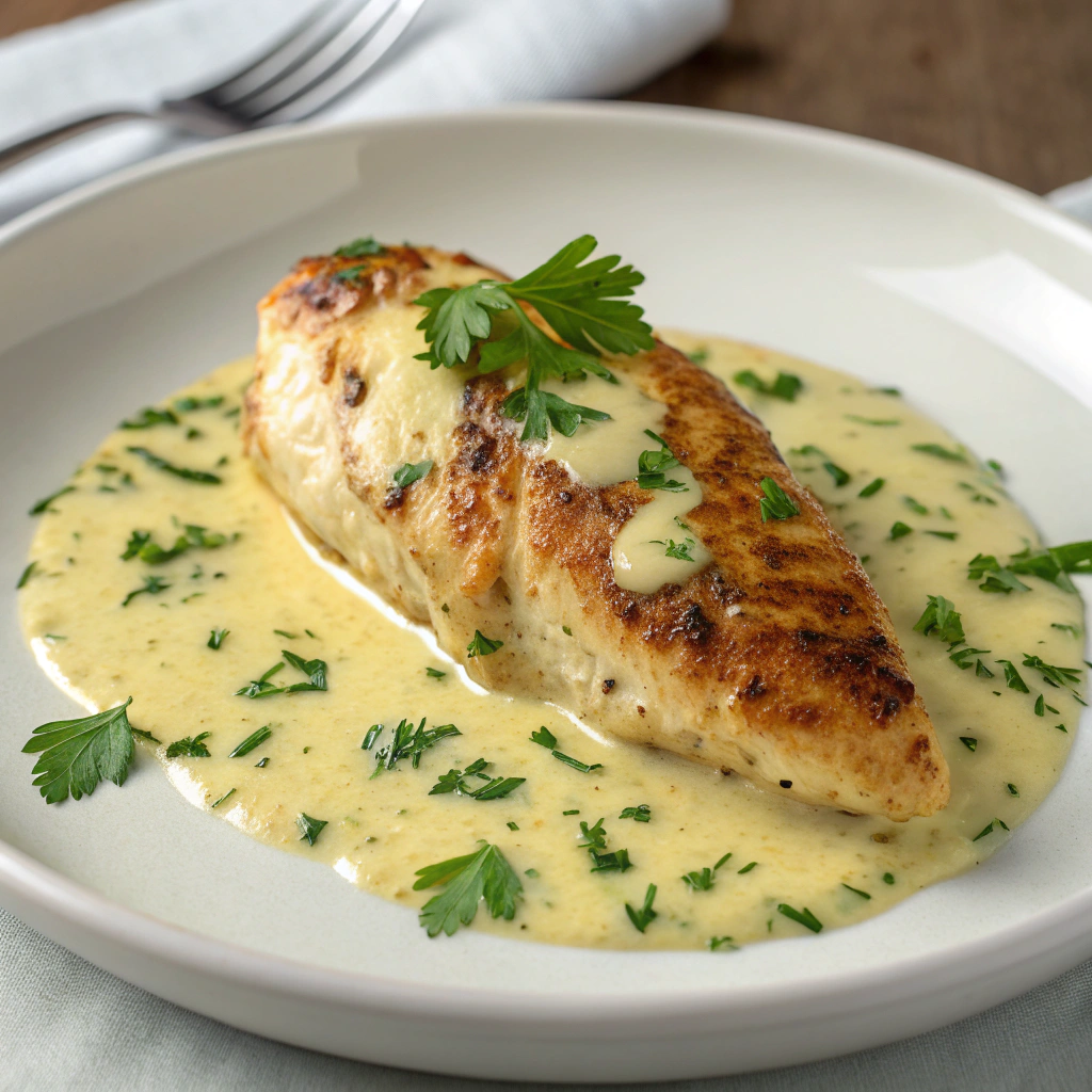 Piletina sa Kajmakom (Chicken with Kajmak Cream)