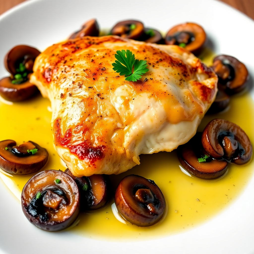 Garlic Butter Mushroom Chicken