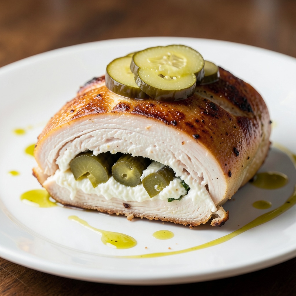 Pickle-Stuffed Chicken Breast