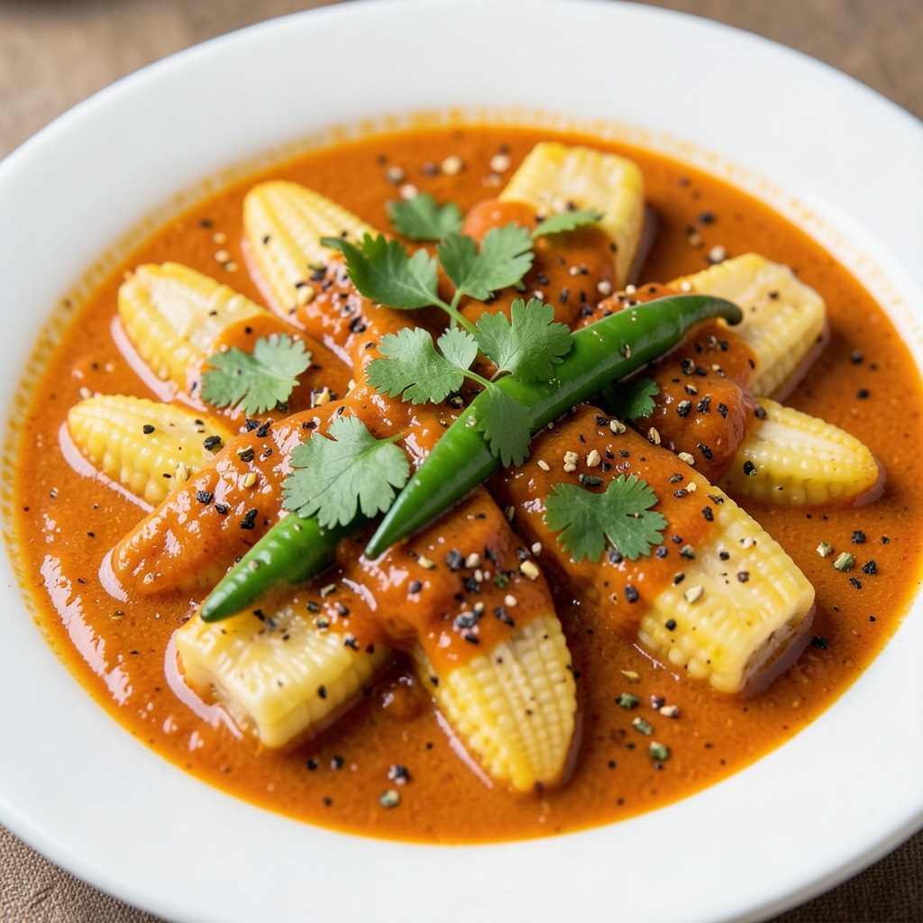 Spiced Baby Corn Curry