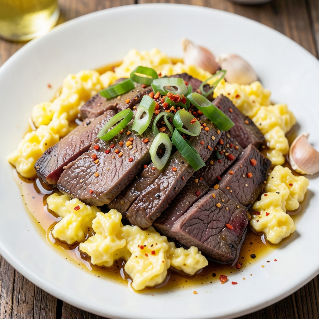 Low-Carb Chinese Beef and Egg Stir-Fry