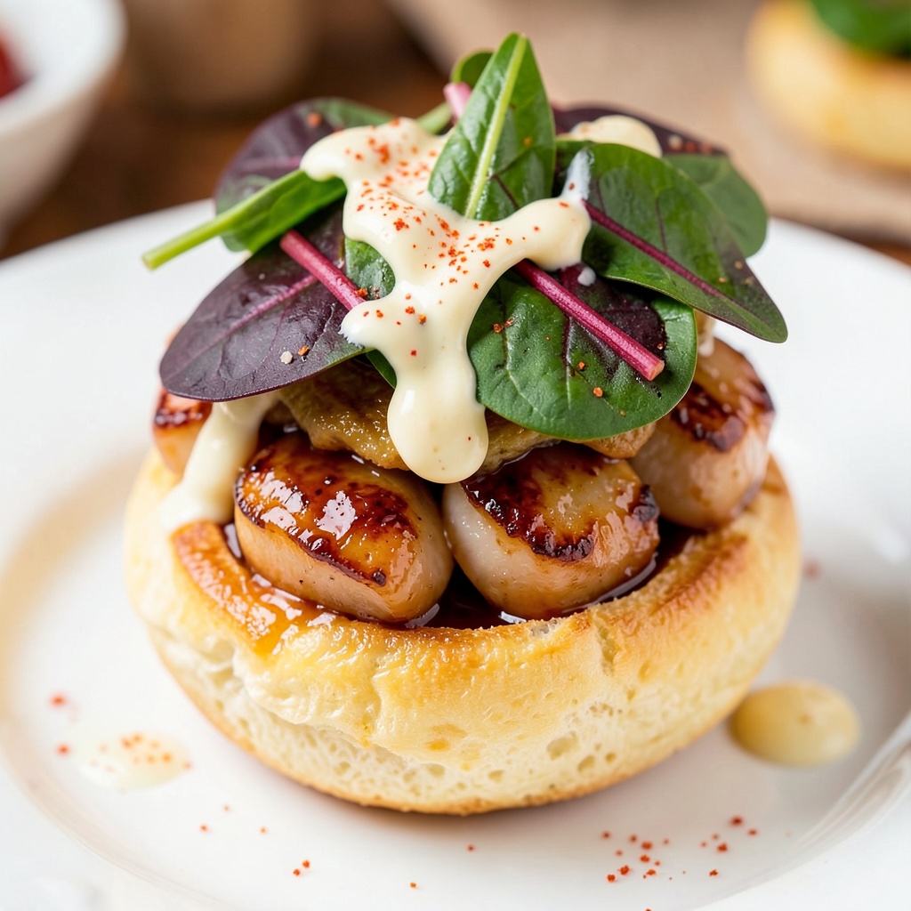 Mini Scallop Teriyaki Brioche Buns