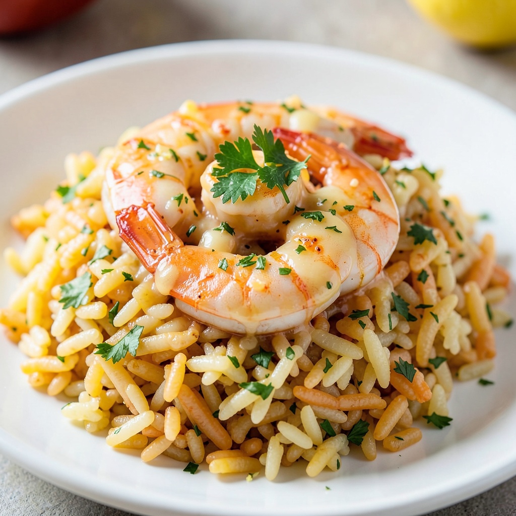 Garlic Butter Shrimp with Lemon Herb Rice