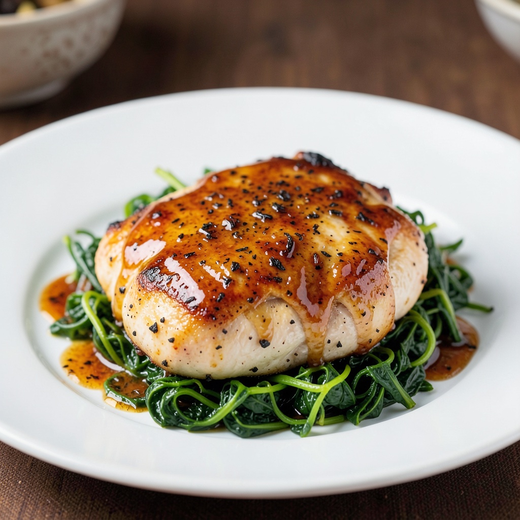 Tea-Infused Chicken with Ginger Glaze