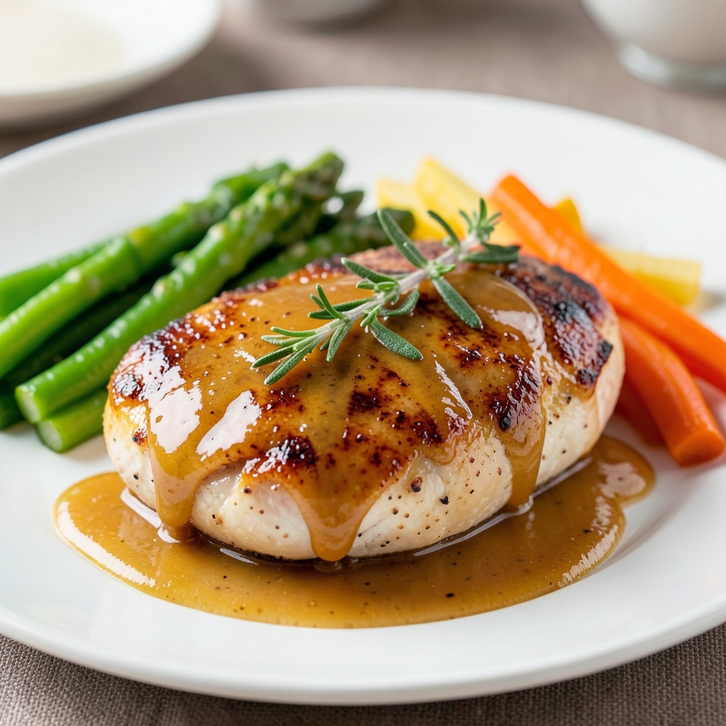 Honey Mustard Glazed Chicken Breast