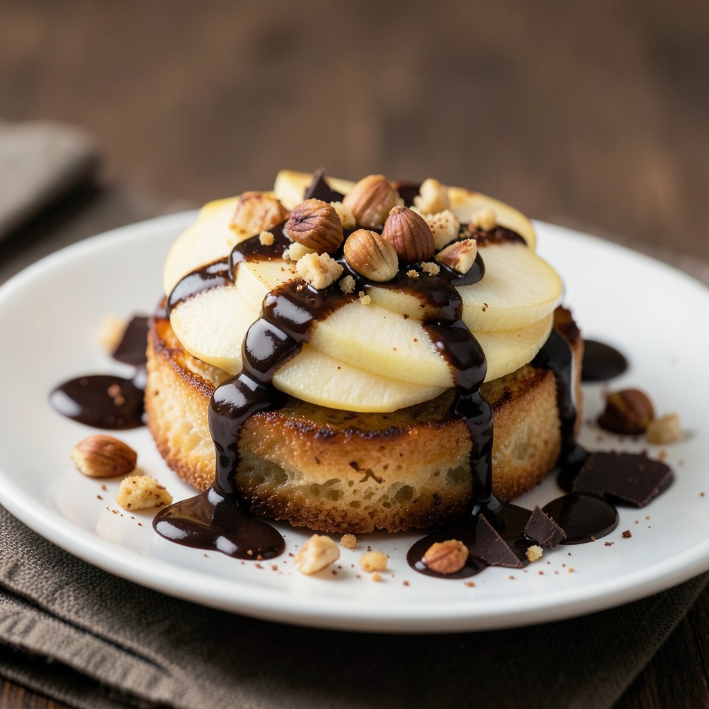 Chocolate Hazelnut Mini Apple Charlotte