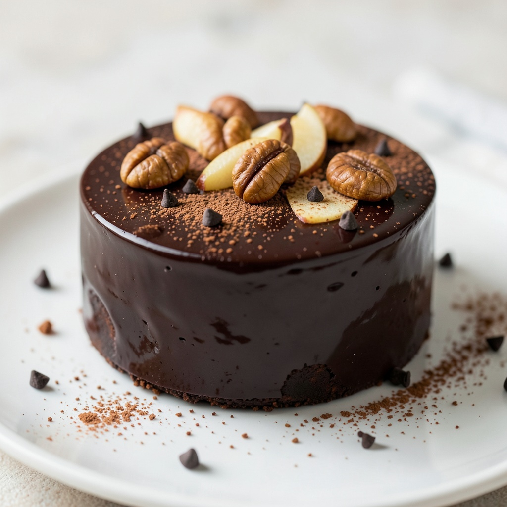 Chocolate Hazelnut Charlotte with a Hint of Apple