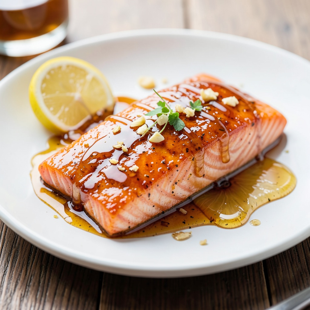 Ginger Honey Glazed Salmon