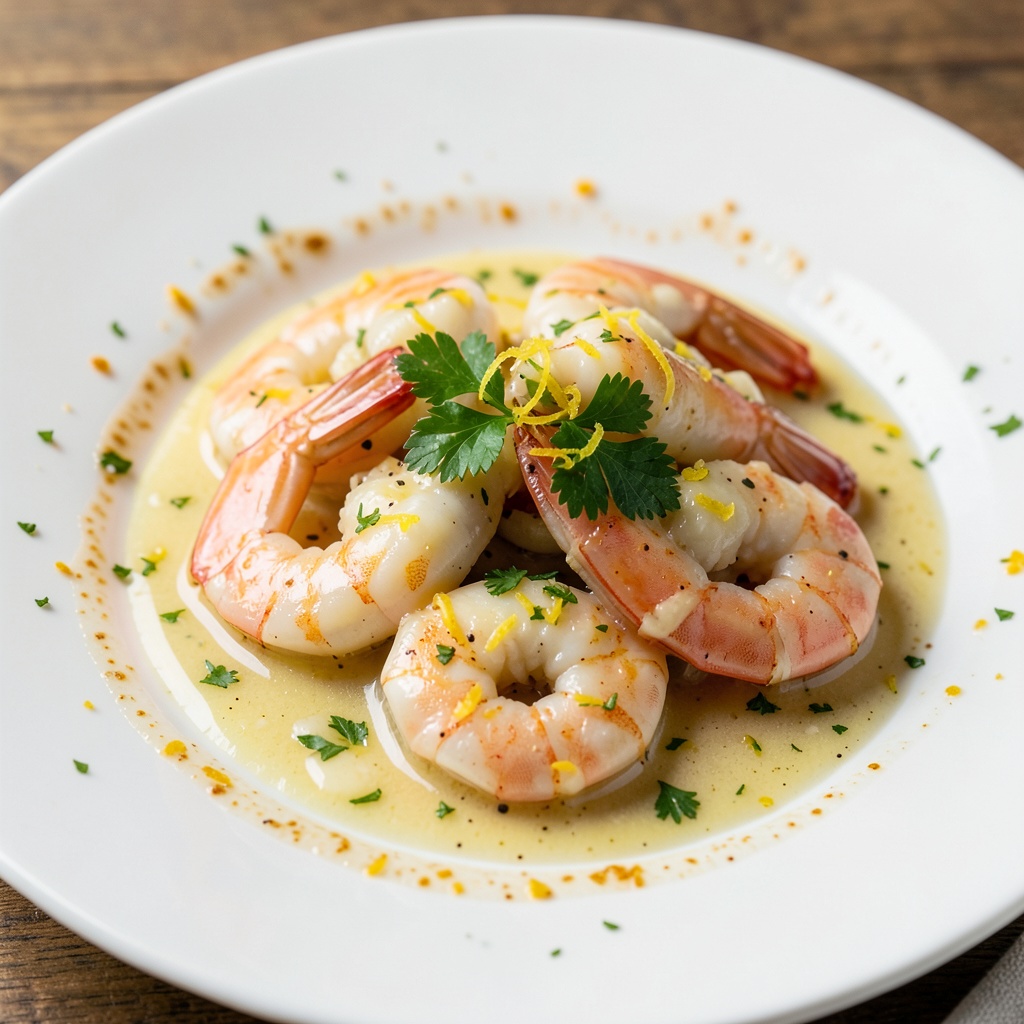 Garlic Butter Shrimp with Lemon Zest