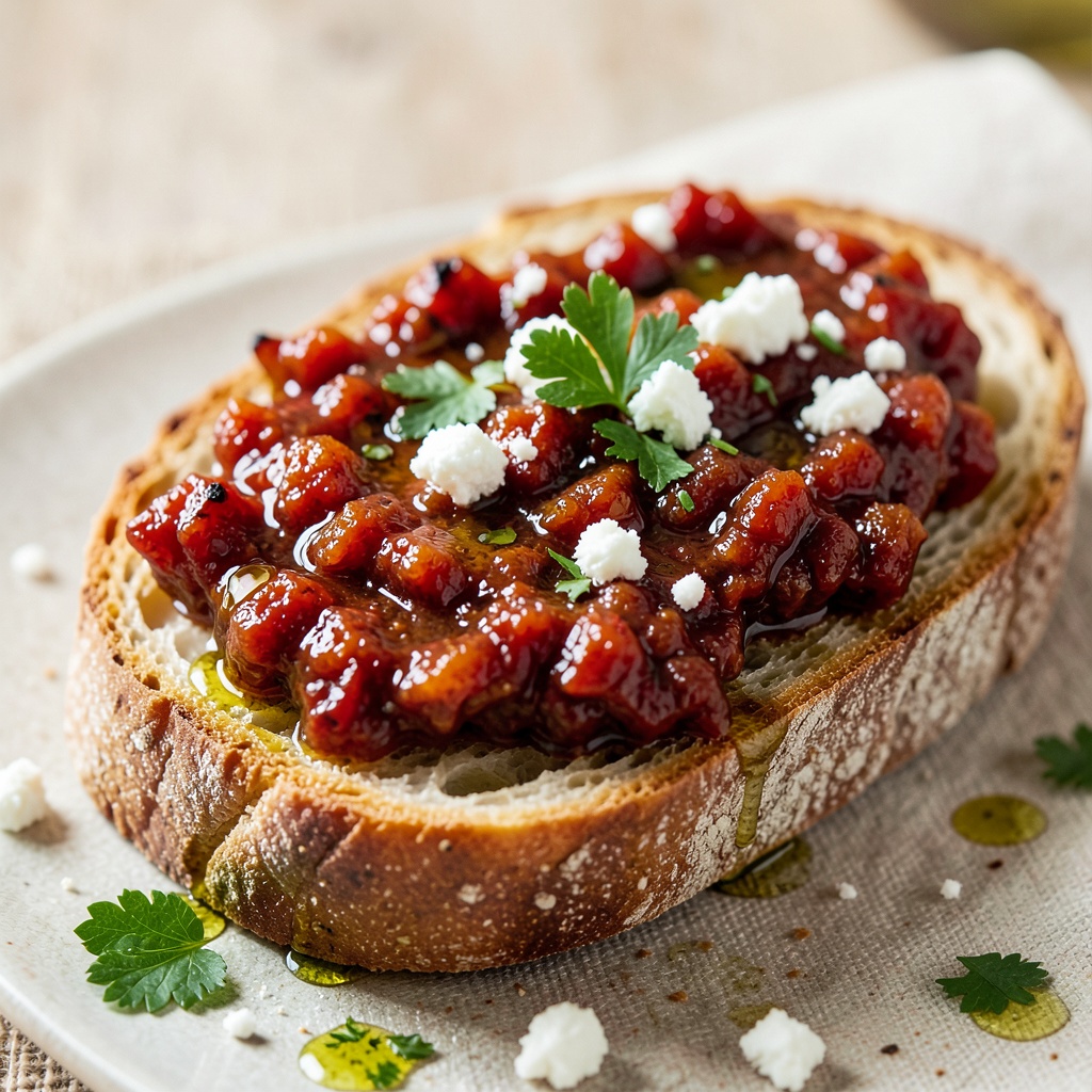 Serbian Ajvar Toast