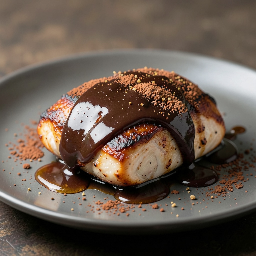 Chocolate Glazed Chicken with Cocoa Rub