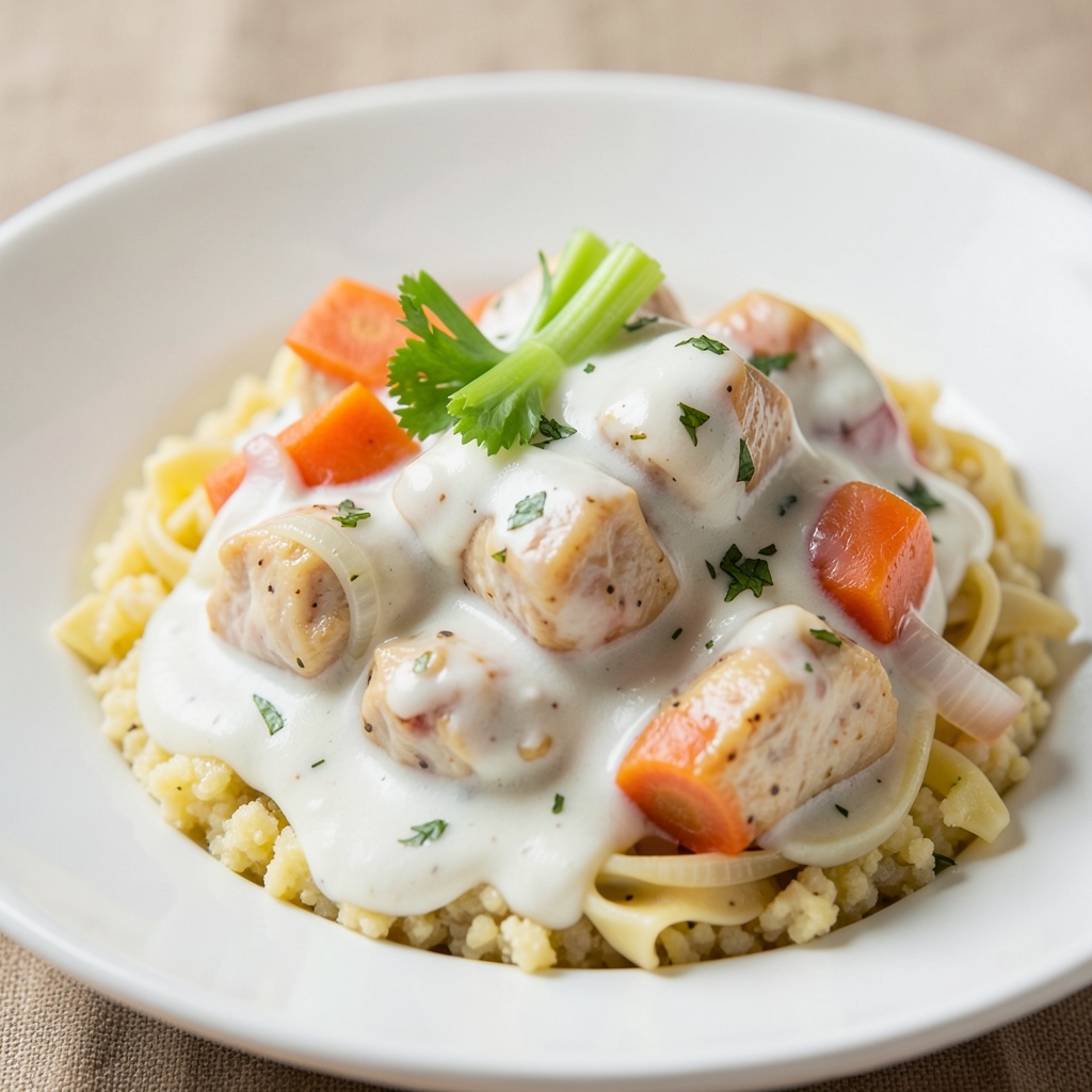 Creamy Chicken and Vegetable White Meat Ragu