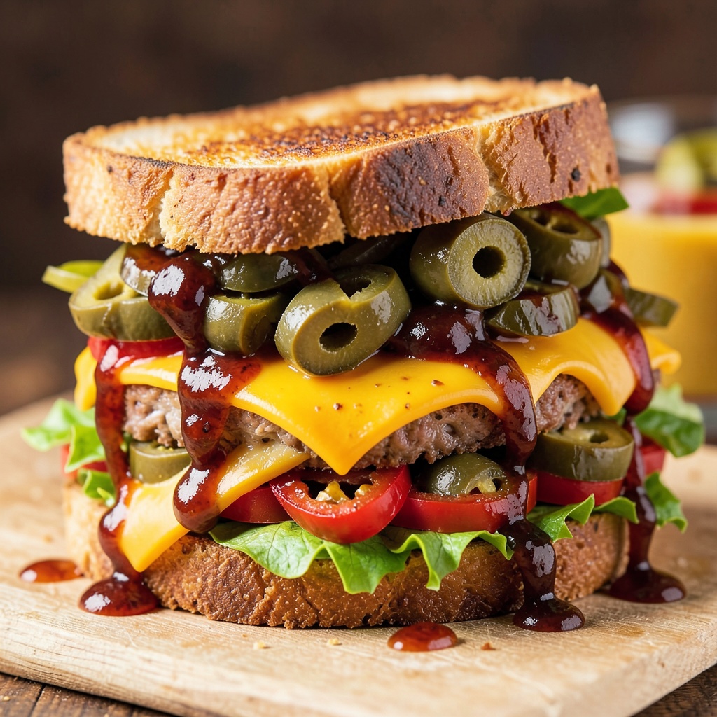 Spicy Olive & Jalapeño Southwest Sandwich