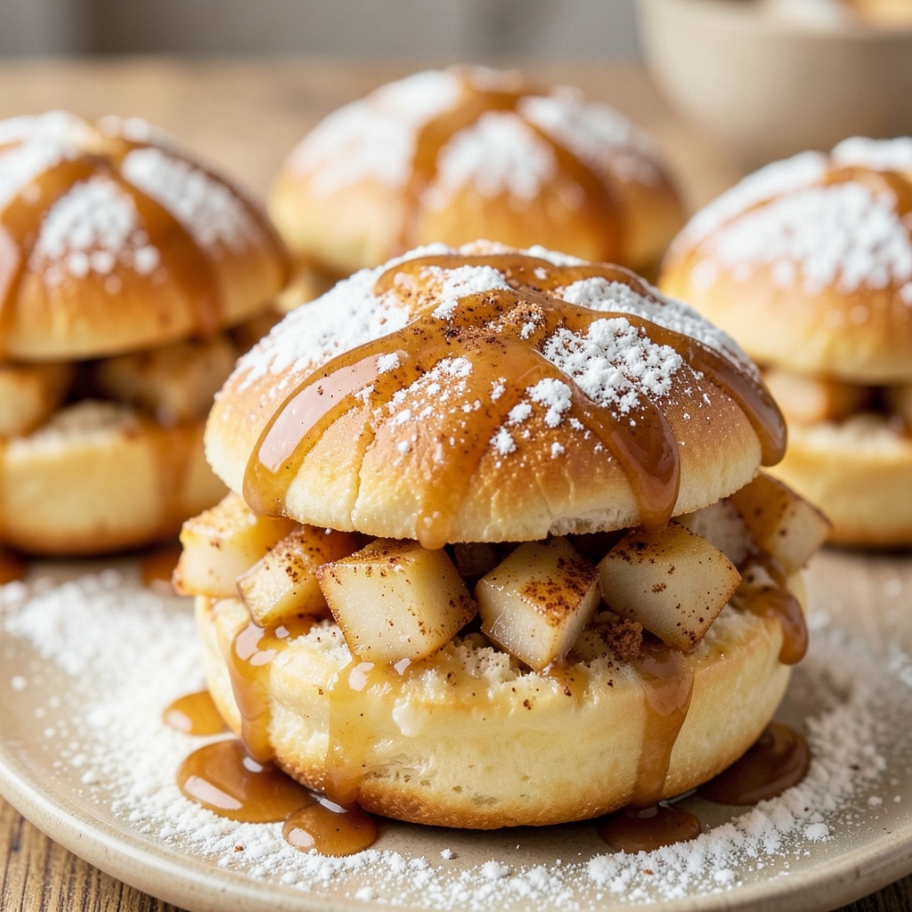 Caramel Apple Pie Buns