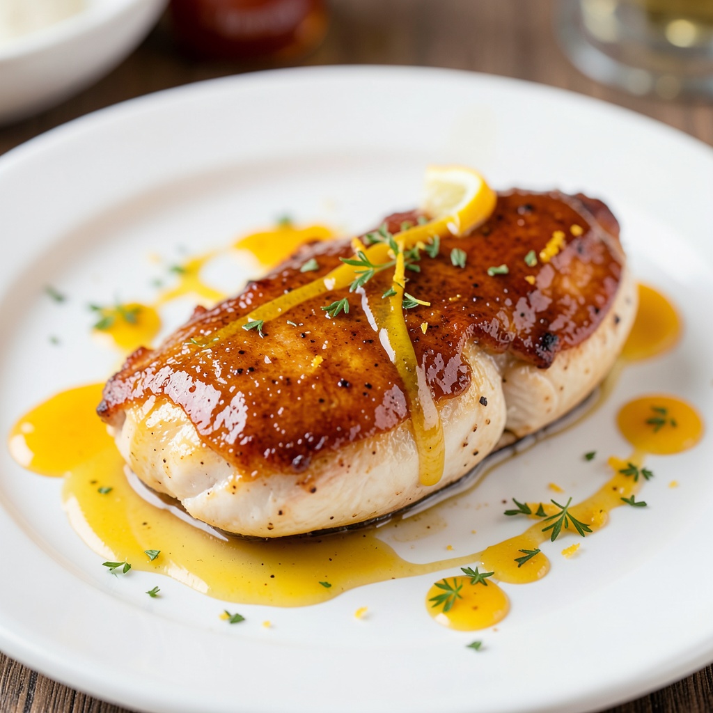 Tea-Infused Chicken with Citrus Glaze