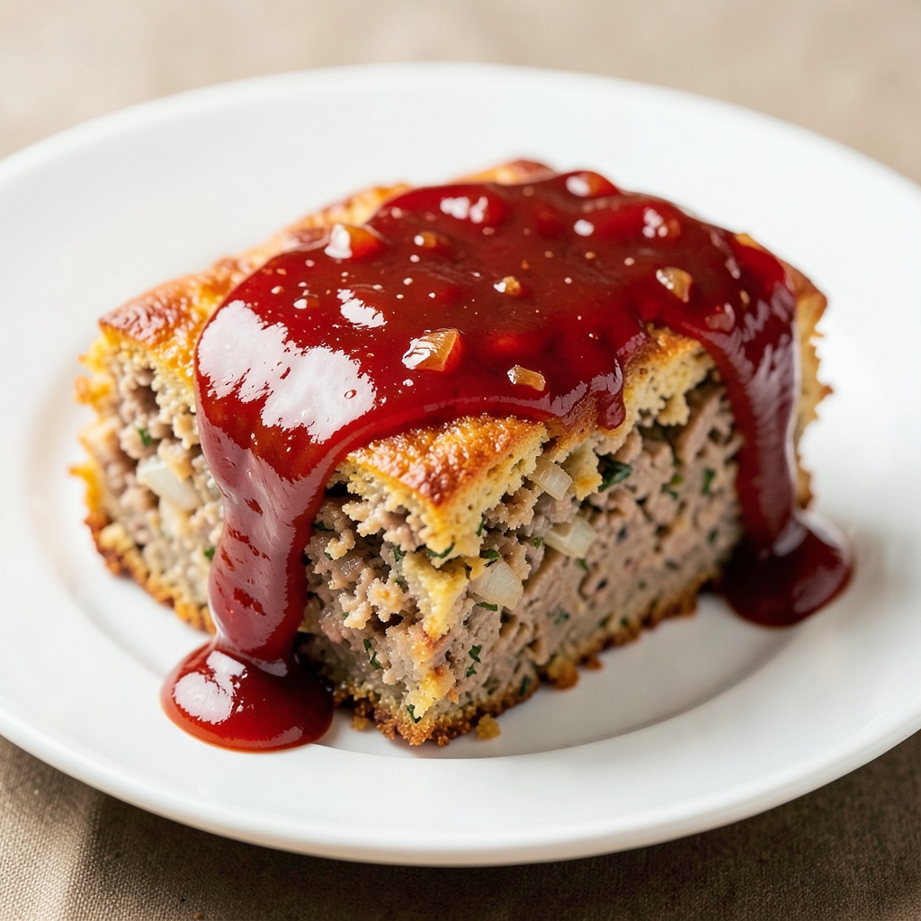 Sweet and Tangy Ketchup Glazed Meatloaf