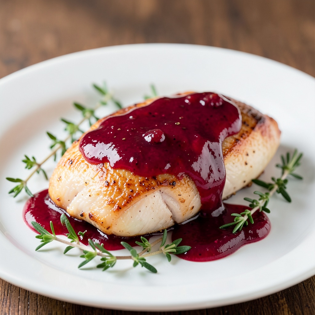 Savory Jelly-Glazed Chicken Breast