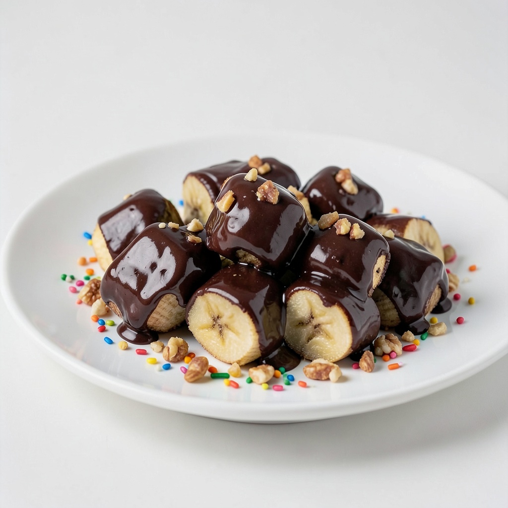 Chocolate-Dipped Frozen Banana Bites