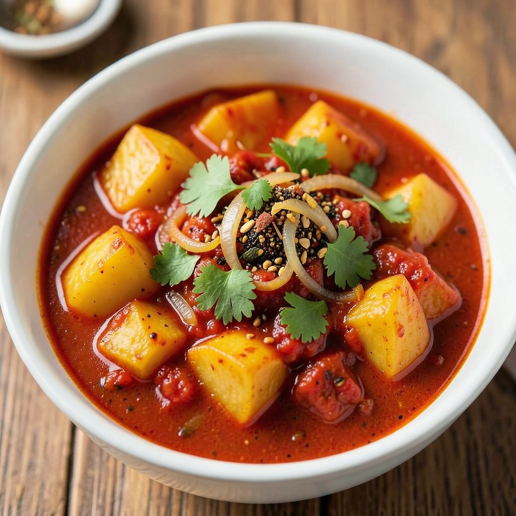 Spicy Aloo Tamatar Sabzi