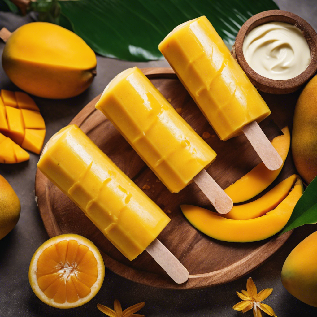 Mango Lassi Popsicles