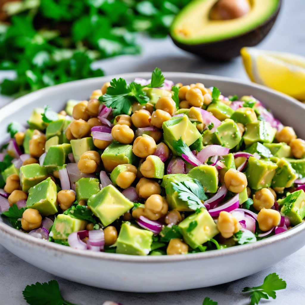 Crunchy Avocado and Chickpea Salad