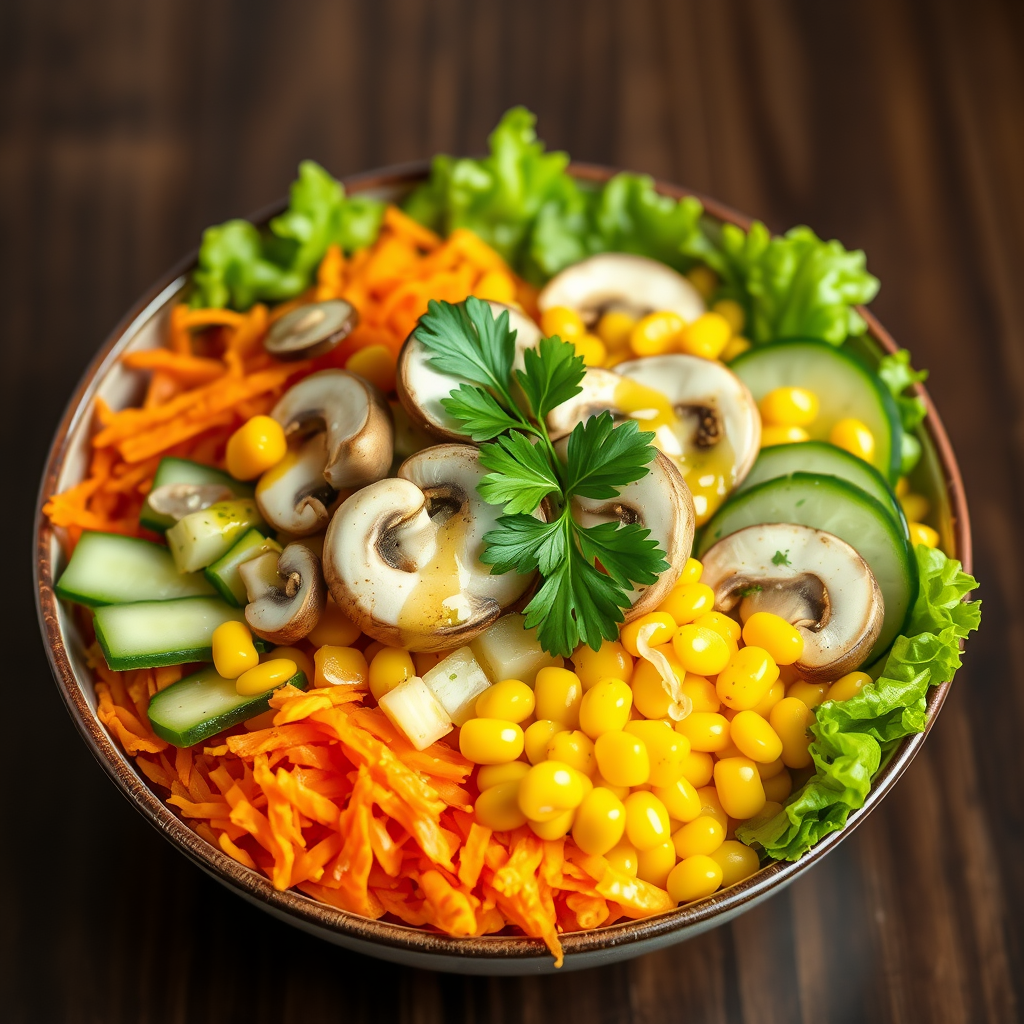 Arab-Style Veggie Snack Bowl