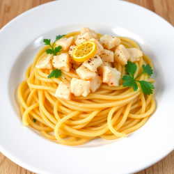 Garlic Butter Crab Linguine