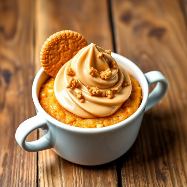 Mini Biscoff Cake in a Mug