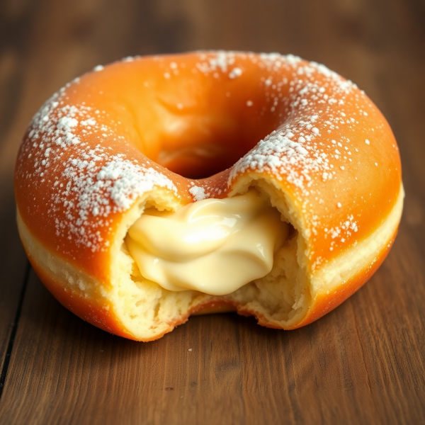 Classic Cream-Filled Donut