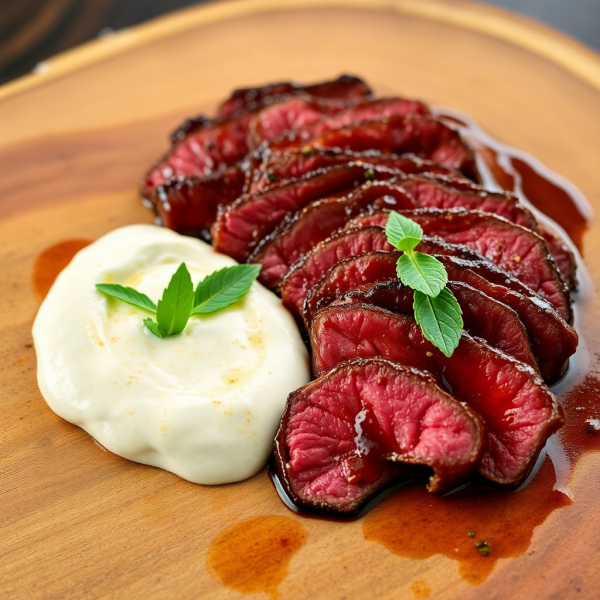 Mountain Pepperleaf Bulgogi Beef Bites with Saltbush Aioli