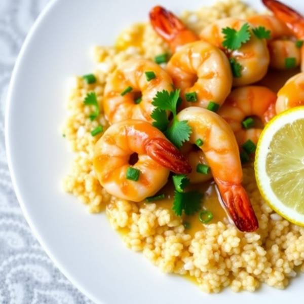 Savory Garlic Butter Shrimp with Quinoa