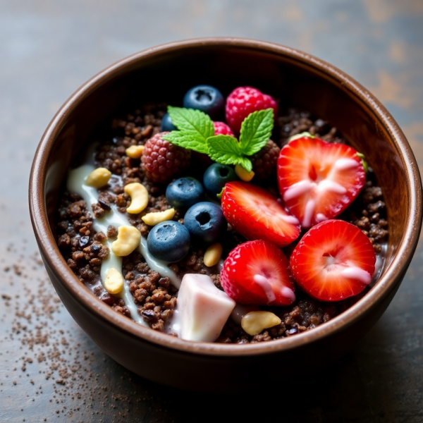 Decadent Chocolate Quinoa Bowl