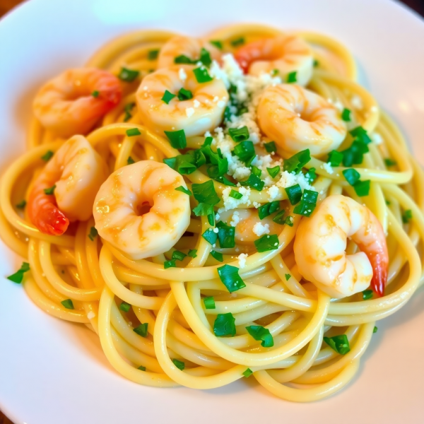 Garlic Butter Shrimp Pasta