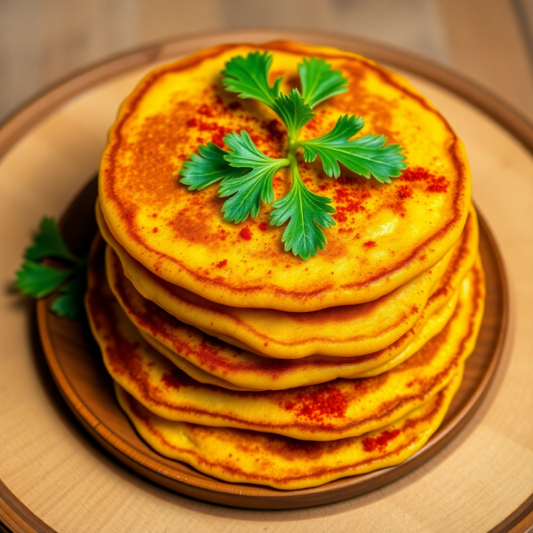 Spiced Aata Pancakes