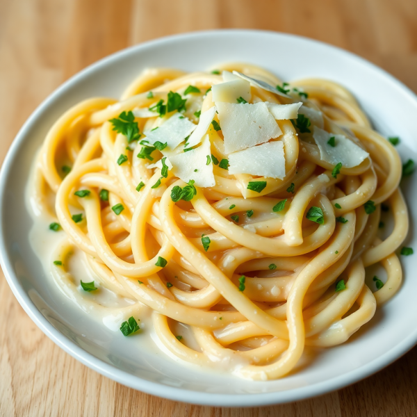 Creamy Garlic Milk Pasta