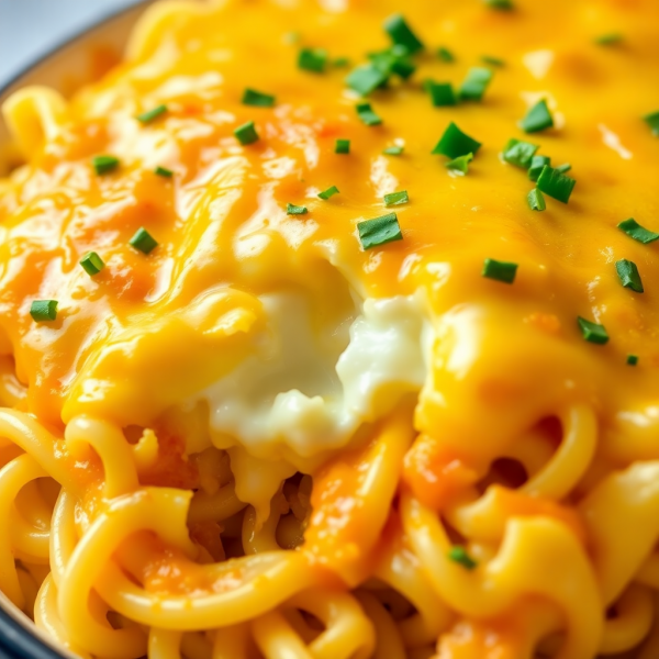 Cheesy Egg Pasta Bake