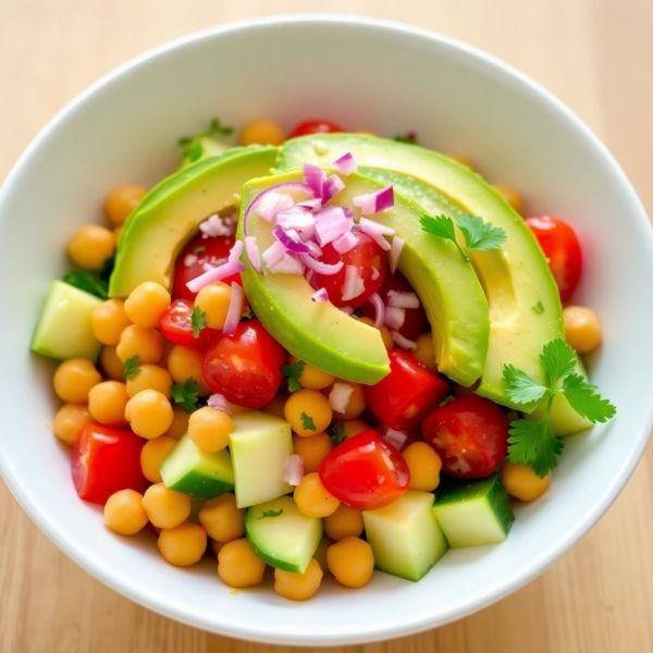 Avocado Chickpea Salad