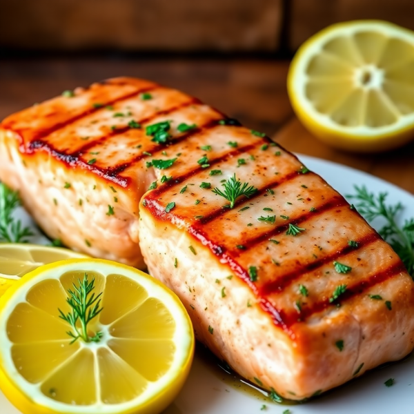 Lemon Herb Grilled Salmon