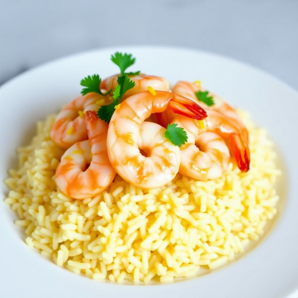Garlic Butter Shrimp with Lemon Rice
