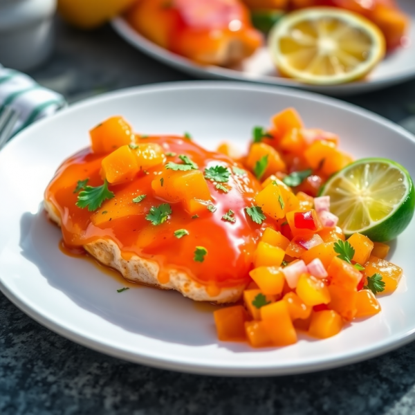Citrus-Glazed Chicken with Orange Salsa