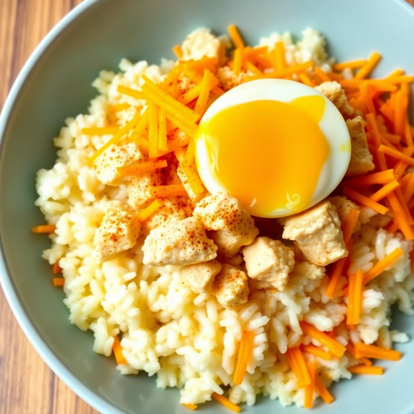 Cheesy Tuna Rice Bowl