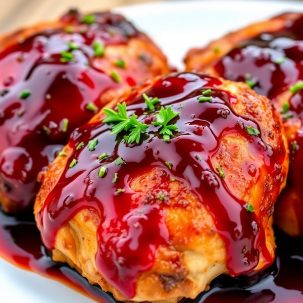 Jelly-Glazed Chicken Thighs