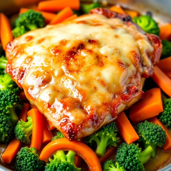 Cheesy Duck & Veggie Bake