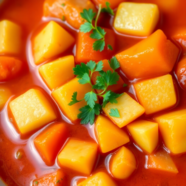 Vegetarian Hearty Potato and Tomato Stew