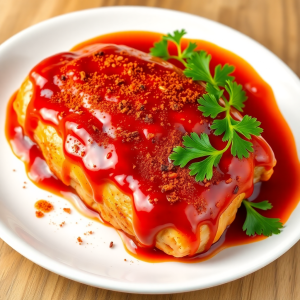 Ketchup Glazed Chicken Thighs